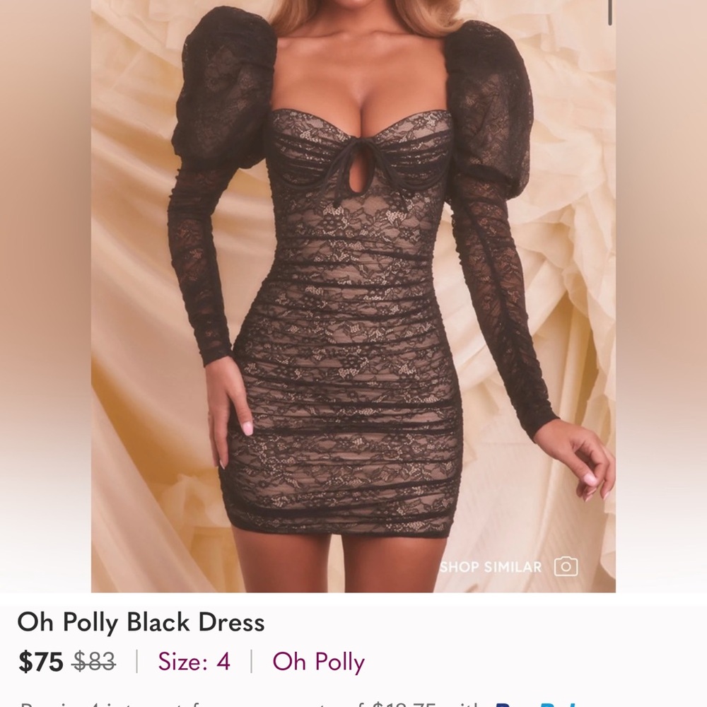 This dress is from oh Polly, the size is 0. It is new